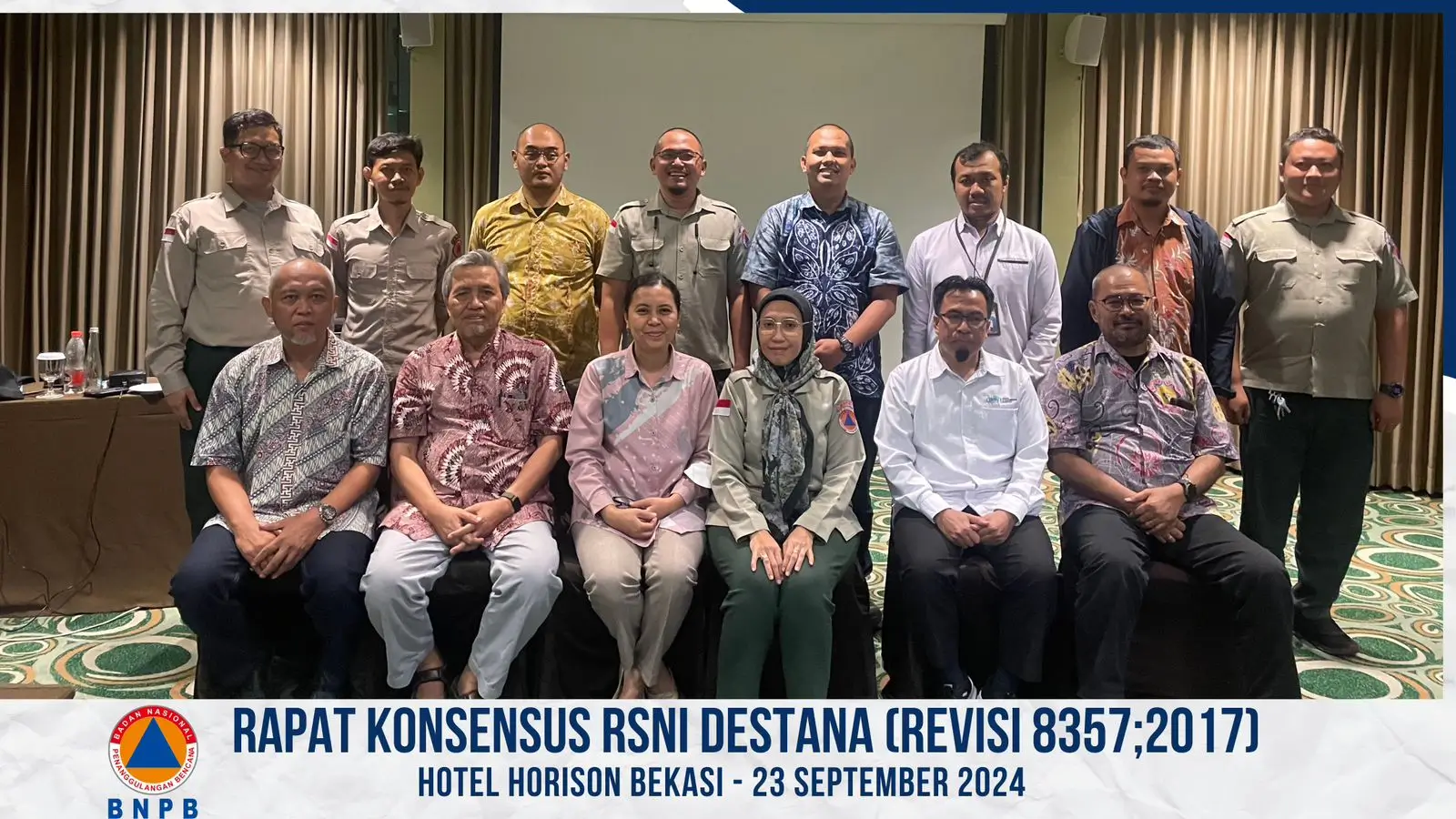 BNPB Laksanakan Konsensus Dua Dokumen RSNI